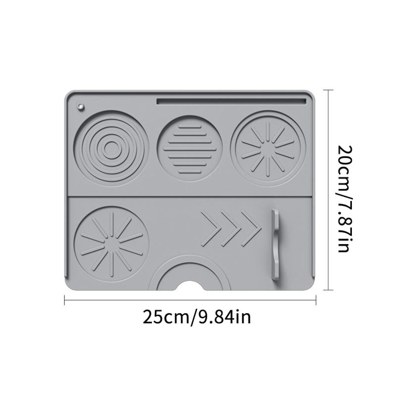 Коврик для трамбовки эспрессо, силиконовый коврик для трамбовки кофе, станция для трамбовки эспрессо, нескользящая подложка для эспрессо