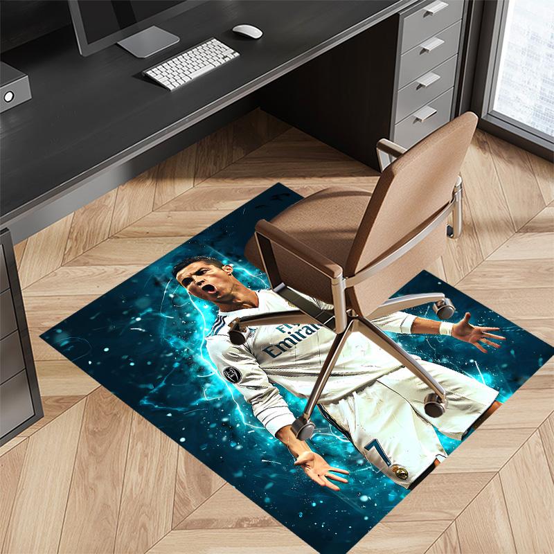 Cristiano Ronaldo Printed Absorbent Washable Carpet, Non-Slip Bathroom Mats, Kitchen Rugs, Yoga Mat,Living Room Entrance, Camping Picnic Rugs