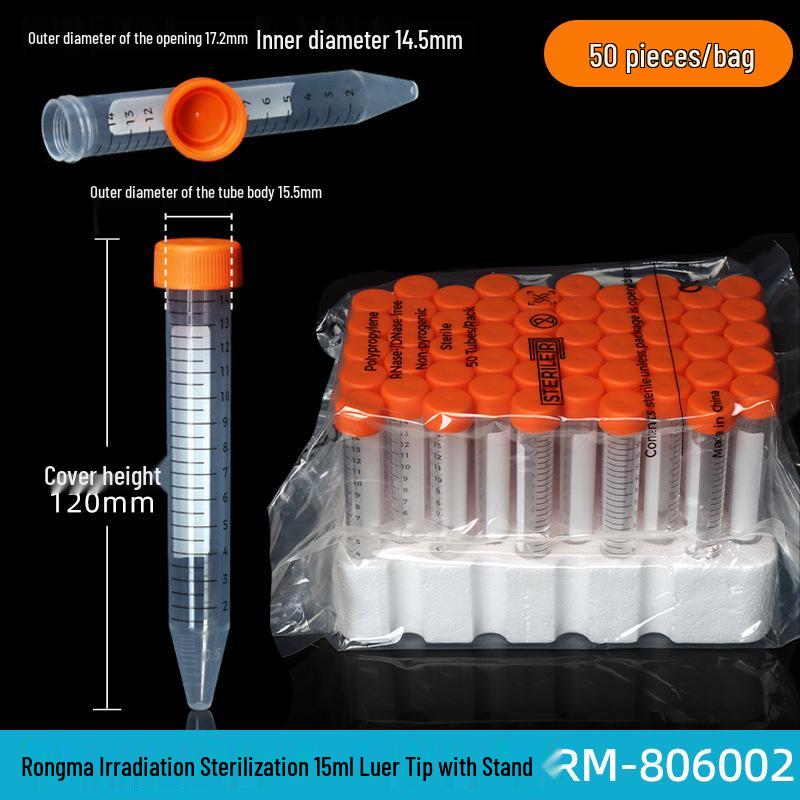 Laboratory Plastic Tubes: PCR, Centrifuge & Seed Bottles in 0.2/1.5/5/10/15/30/50ml