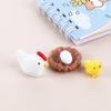 Garden Tiny Hen Chick Egg Henroost Mini Micro Landscape Ornament Miniature Figurine Decoration