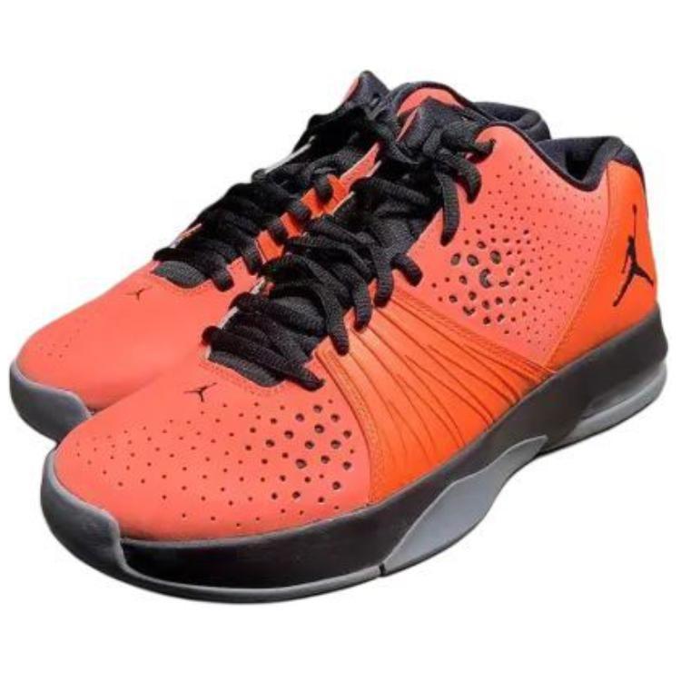 Jordan Slip Resistant Abrasion Resistant Low top Basketball Shoes Men's Red 807546-604