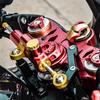 For QJMOTOR RRQ600 Motorcycle Aluminum Steer Damper Mounting Bracket Kit RRQ600 2021 2022 Fiber Carbon Accessories