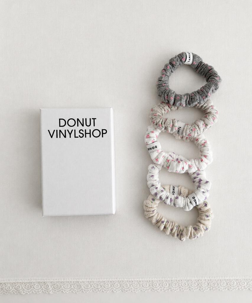 Donutvinylshop Цветочная детская резинка-скранчи (5Colors) - 3Pack