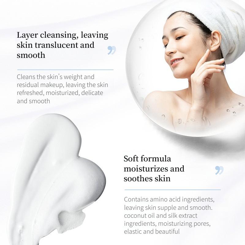 Очищающее средство с аминокислотами, глубокое очищение, увлажняющее, освежающее и неплотное, большая бутылка очищающего средства для лица