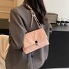 Fashion Chain Small Square Bag Women's New Niche Diamond Versatile Shoulder Bag Commuter Messenger Bag
