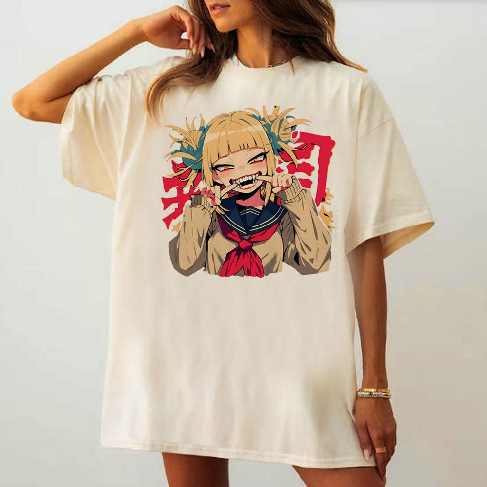 My Hero Academia tshirt teen University Gothic graphic Pastel Comfortable Breathable tshirt harajuku korean clothes 80s