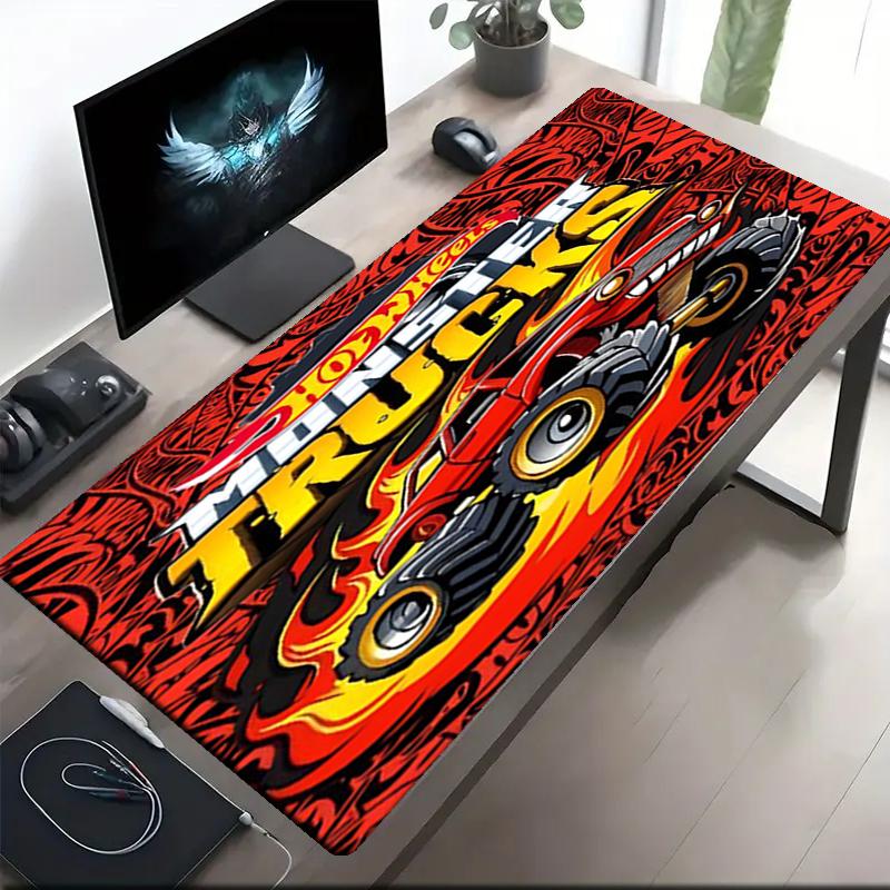 Hot Wheels Theme Mouse Pad, Non Slip Rubber Base, Multifunctional Office & Home Decor, Perfect for Workspace Personalization.
