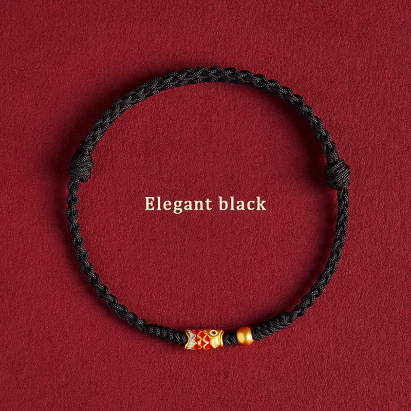 Ручной плетеный браслет с изображением рыбы кои, браслет ручной работы для женщин, лучших друзей, любителей, регулируемый размер, браслет, подарок