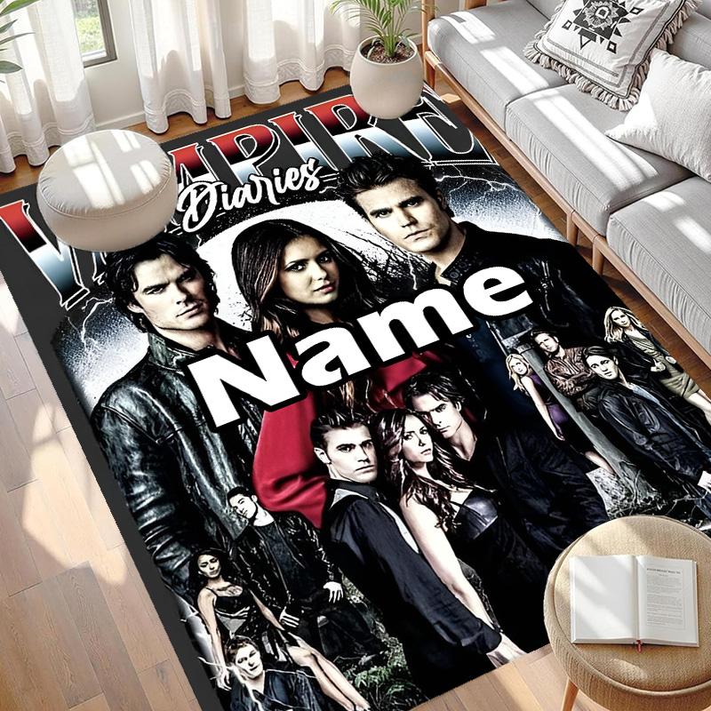 Custom Name Personalized horror theme Print Carpet, Versatile Home Decor Rug, for Playroom, Apartment, Balcony, Entryway, Hallway Gift