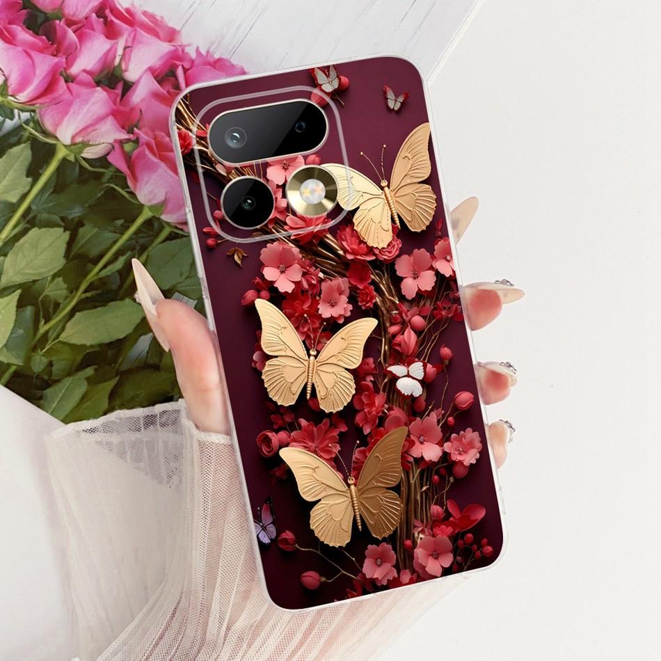 For Realme 16 Pro+ 16Pro Cute Flower Butterfly Cat Painted Case For Realme 16 Pro Plus 5G Soft Silicone TPU Phone Cases