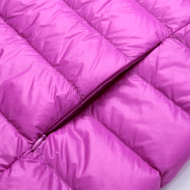 Женская осенне-зимняя легкая куртка на утином пуху с шапкой, тонкая куртка больших размеров