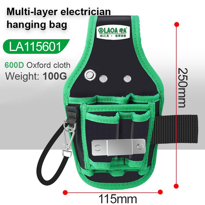 LAOA Многофункциональная сумка для хранения из ткани Оксфорд, поясная сумка, инструмент для ремонта оборудования, карманный ключ, плоскогубцы, ремень электрика