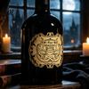 Zombie Theme Beverage Labels 12Pcs Halloween Wine Bottle Labels, Vintage Retro Stickers with Witch Skull Style Decorative Bat Pumpkin Design,