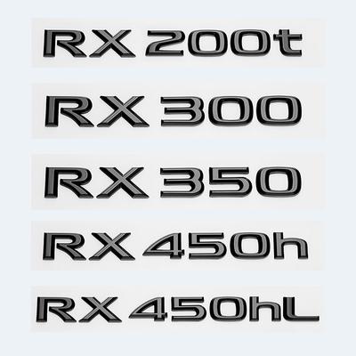 3D глянцевые черные буквы RX200t RX270 RX300 RX350 RX450h RX450hL HYBRID эмблема для автомобиля LEXUS на крыле багажника сзади логотип