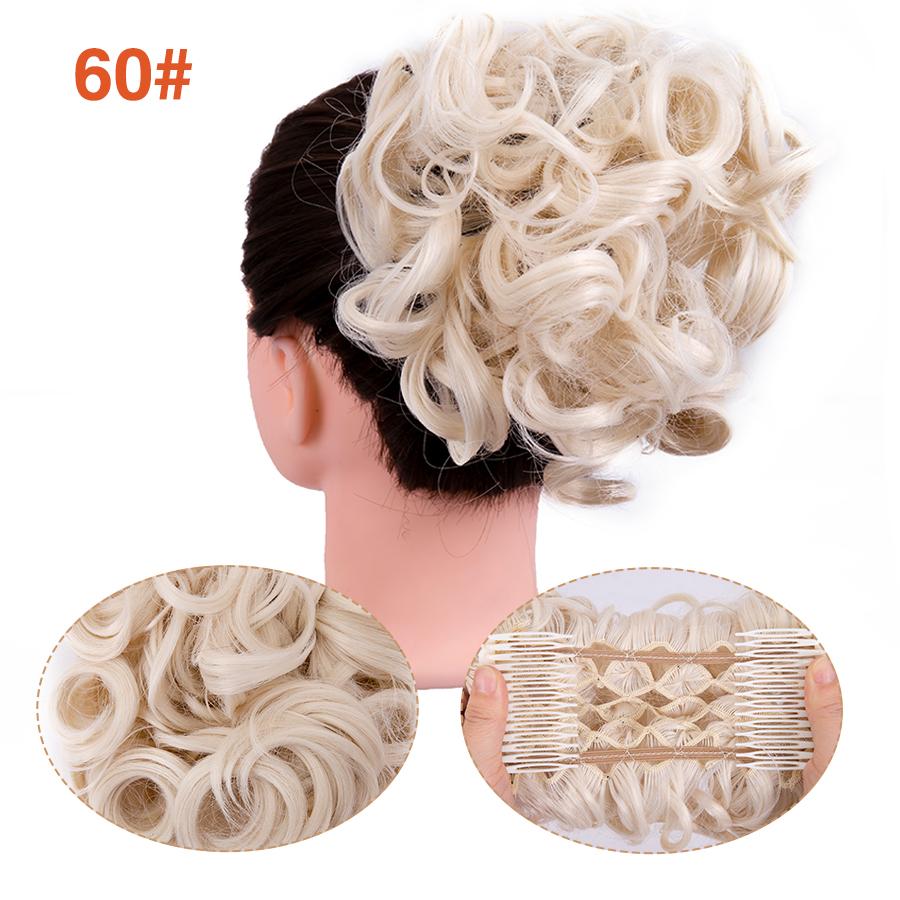 Грязная расческа на заколке для волос в виде пучка, 1 шт., взлохмаченная прическа, наращивание волос, пучок, вьющиеся шиньоны, резинки для волос для женщин и девочек