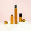 1 мл, 2 мл, 3 мл, 5 мл, 10 мл, янтарный тонкий стеклянный рулон на бутылке, пустая многоразовая бутылка, образец тестового эфирного масла, флаконы для духов с роликом