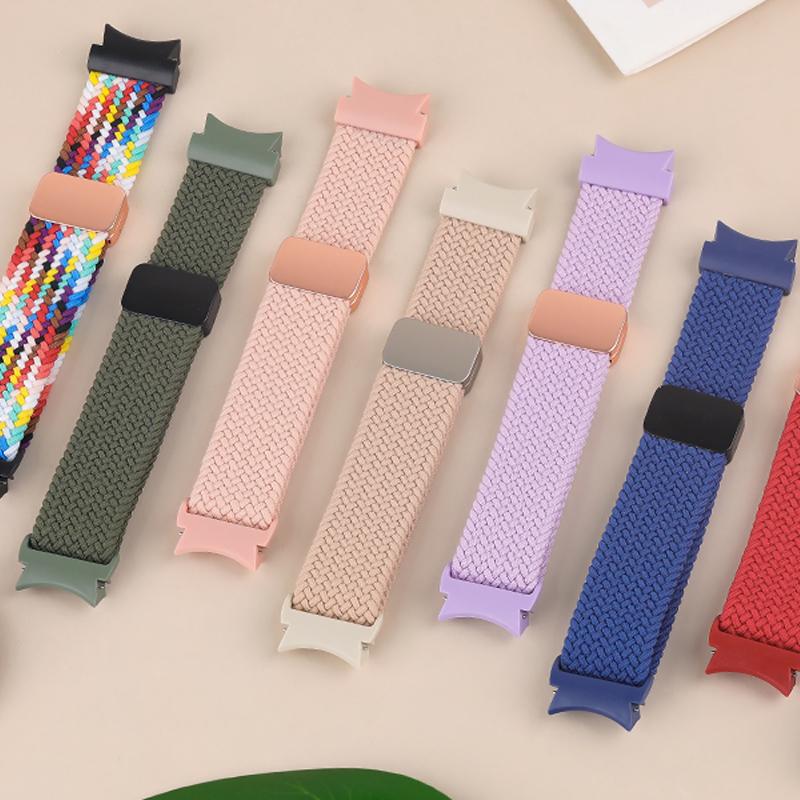 Band For Samsung Galaxy Watch 7 6 4 classic/5 Pro 44mm 40mm 45 47 No Gaps Braided Magnetic bracelet correa Galaxy watch 7 straps