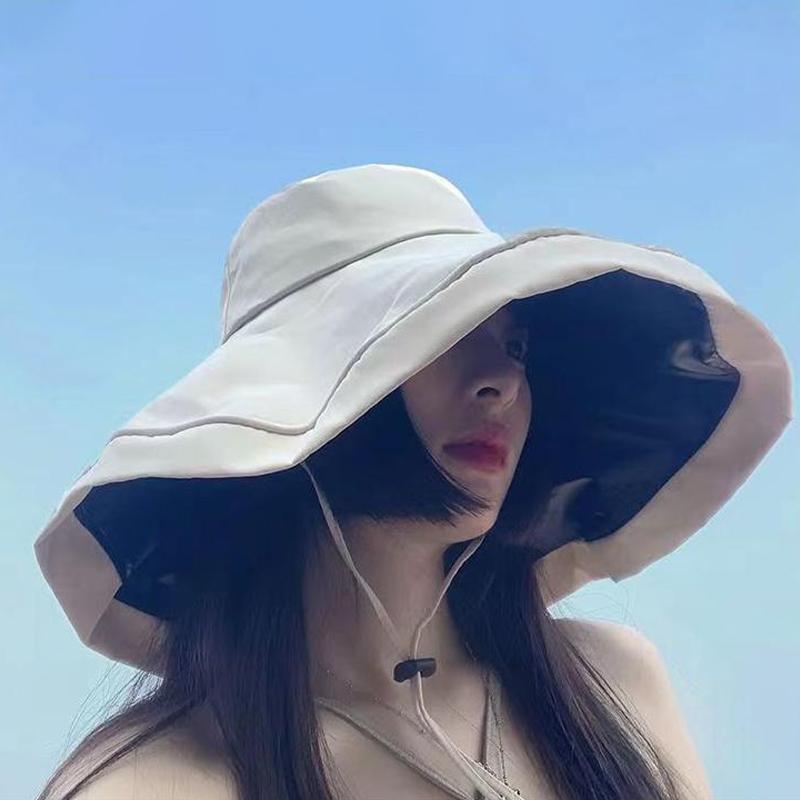 Fashionable And Casual Fisherman Hat For Women'S Summer Anti Uv Sunshade Hat