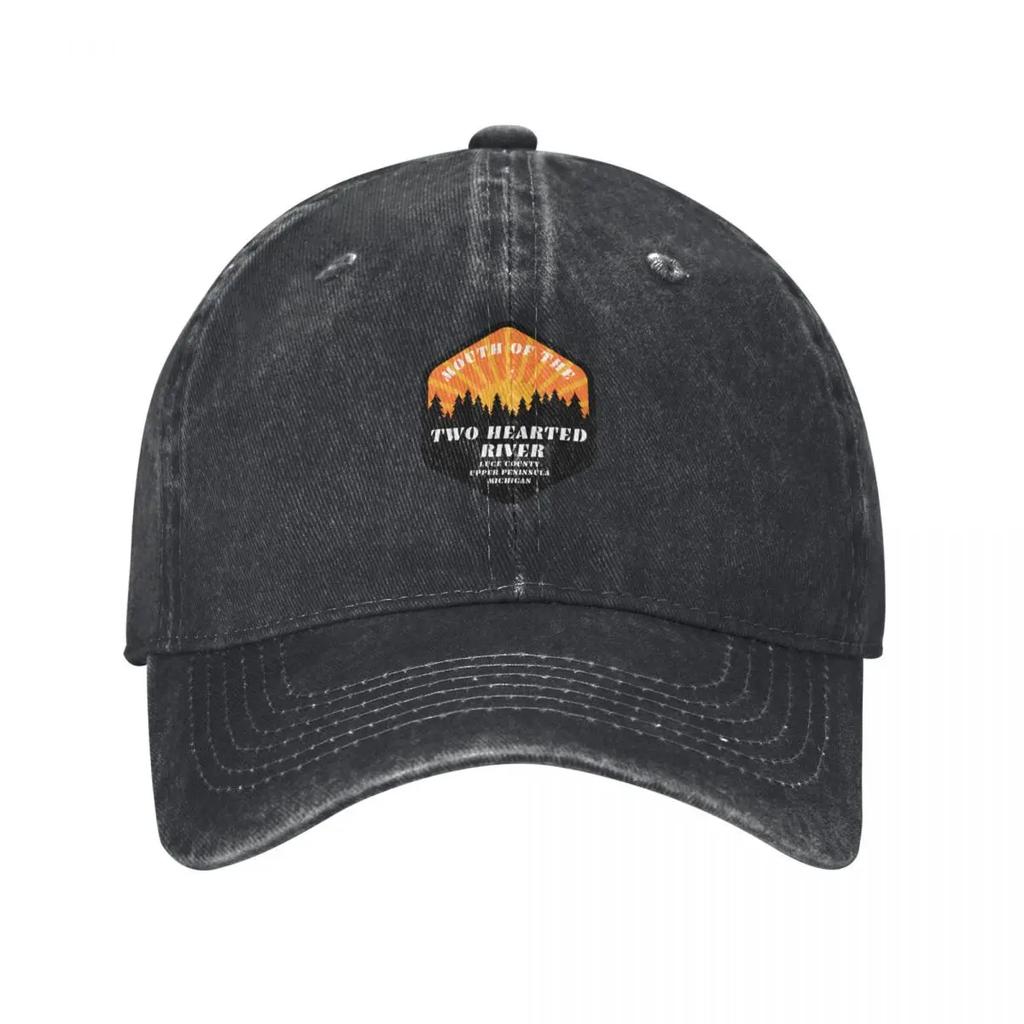 Mouth of the Two Hearted River Baseball Cap tactical cap Custom Cap Trucker Hat Golf Hat Unisex Womens Golf Wear Unisexs