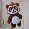 Кавайный 3D DIY Енот Кролик Строительные Блоки Игрушка Коричневый Музыкальный Медведь Группа Вечеринка Фигурка Модель Забавное Животное Сборка Подарок на День Рождения