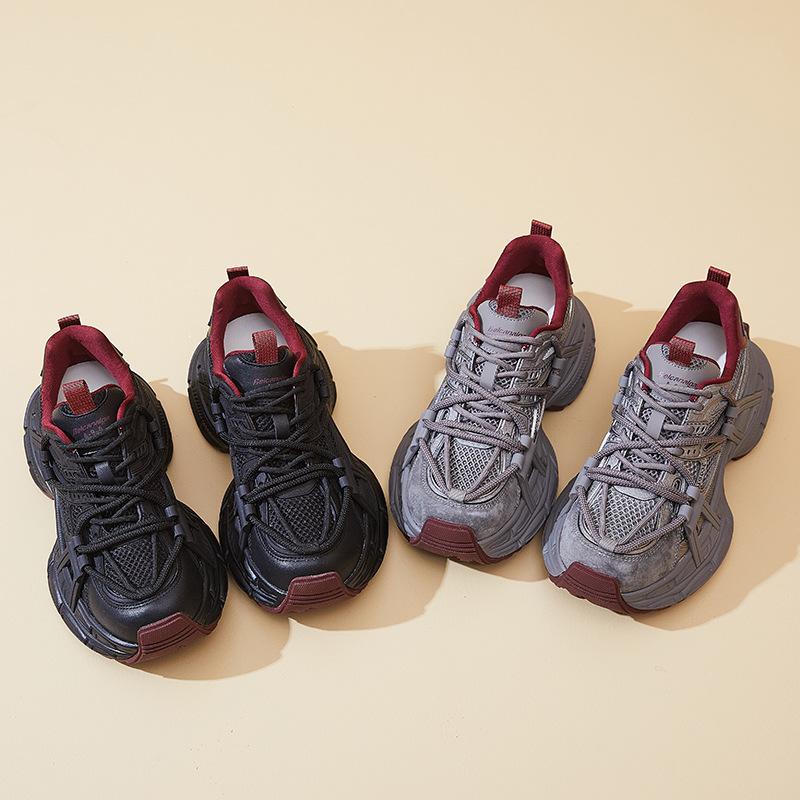 Новые кроссовки на толстой подошве для женщин, противоскользящие, дышащие, повседневные и универсальные, для бега на открытом воздухе, спортивная обувь