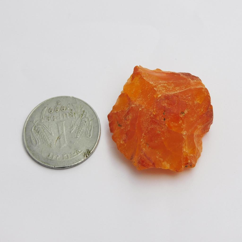 NATURAL Orange Sapphire ROUGH 190.35 Ct Huge Size Uncut Loose Gemstone