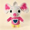 Cute Chip and Potato Plush Doll Cartoon Cute Dog Chip White Mouse Potato Soft Stuffed Toy Heart Outfit Gift Kids Fans TV Show Collectible Home Decor