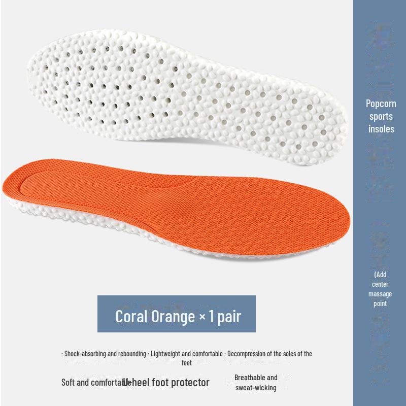 Дышащие амортизирующие стельки унисекс: Антизапах, впитывает пот, мягкая подошва для облегчения боли, идеально подходит для спорта, лета и военных тренировок