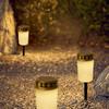 Rainproof Solar Cemetery Candle Light Waterproof Electronic Candle Light  Grave Memorial Tribute