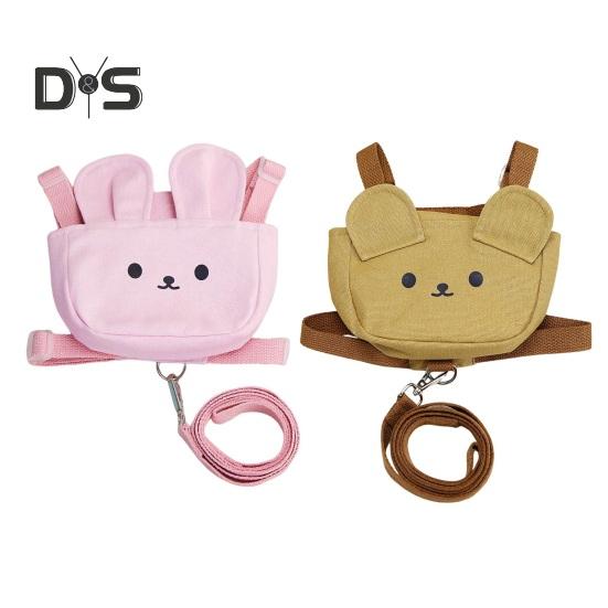 Рюкзак для домашних животных с воротником-ремнем, мультяшная сумка для дрессировки собак, сумка для закусок, сумка для наград, рюкзак для путешествий на открытом воздухе, рюкзак для щенков с тяговой веревкой