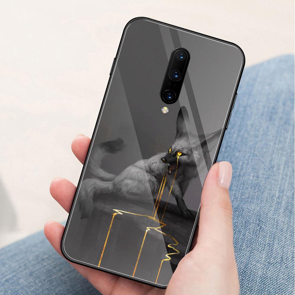 Чехол Oneplus 7pro, стеклянная задняя крышка, милый чехол с изображением лисы, чехол Oneplus 5t для Oneplus 1+ 5 5T 6 Oneplus 6 6t 7 pro