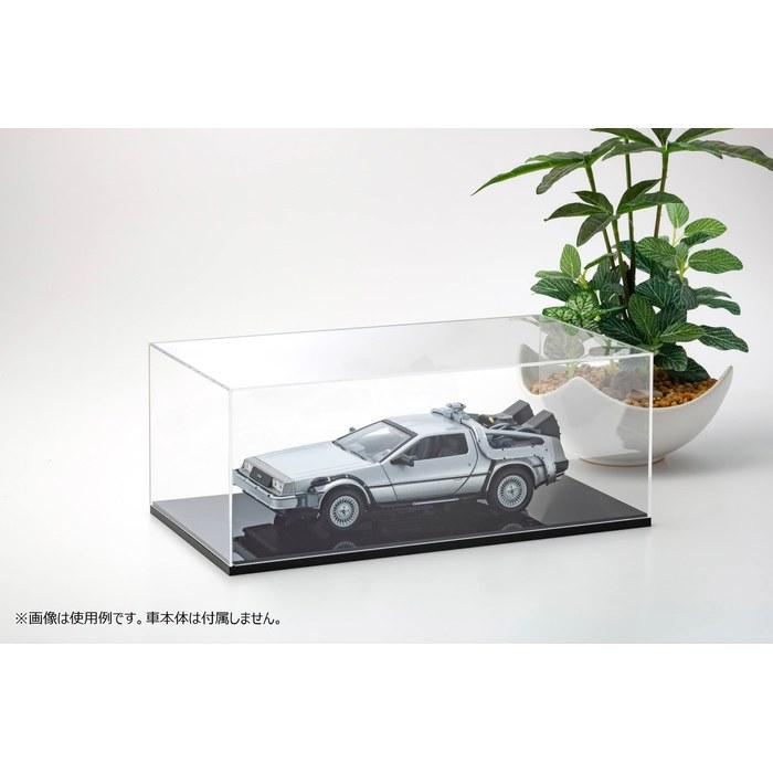 Акриловая витрина и акриловая подставка Kyosho (черный) для моделей машин 1/24 (Литые/Пластиковые модели) 7307 Прозрачный/Черный Ш250мм x Г136мм x В94мм