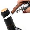 Kitchen Wine Bottle Opener Wood Handle Corkscrew Open Easy Stainless Steel Knife