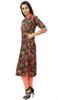 Bimba Women Pashmina Blend Straight Kurta Floral Kurti 3 4 Sleeve with