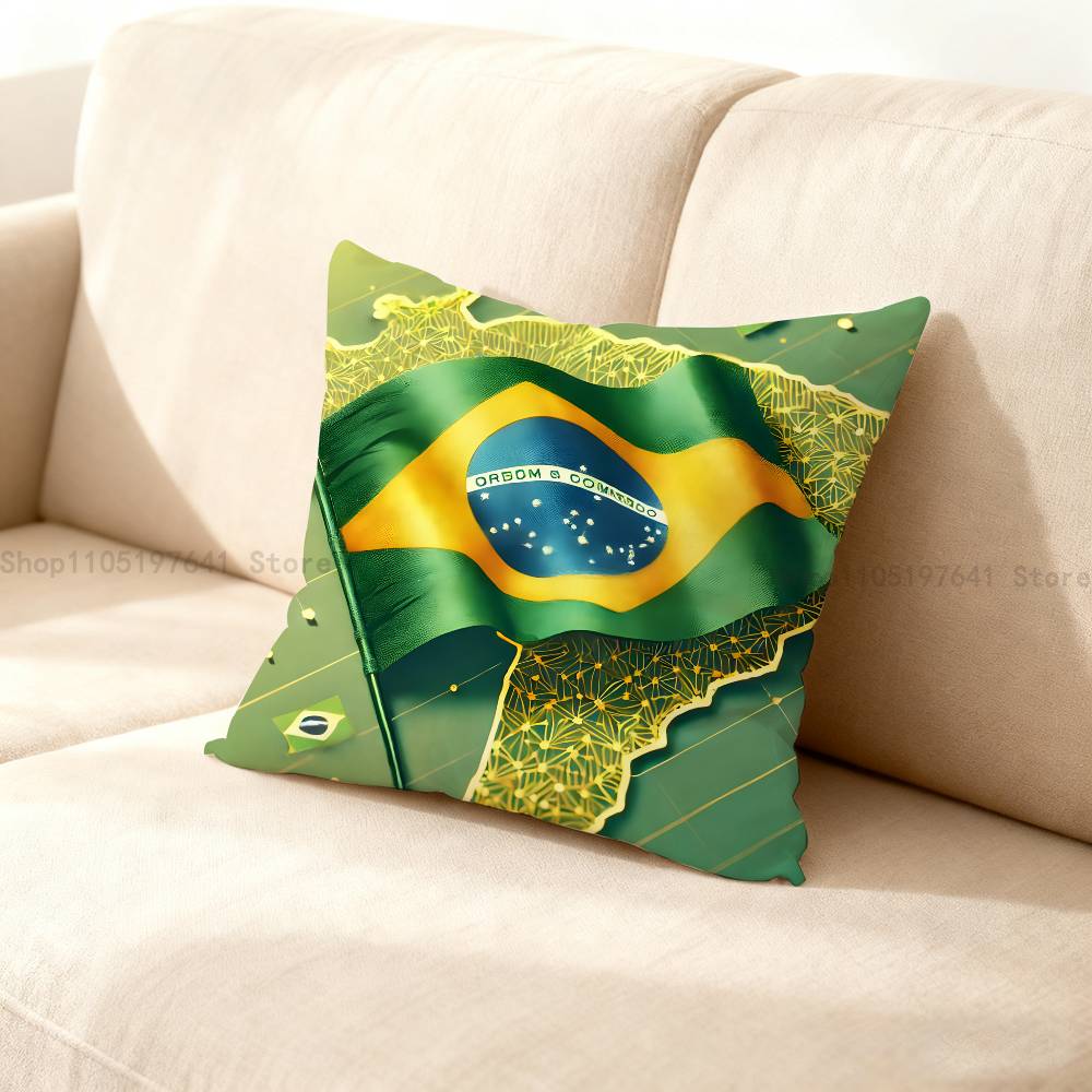 Rio de JaneiroBrazi Anime Celebrity Merchandise AllMatch Printed Pillow Case Sofa Car Office Room Decoration Protector