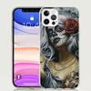 Catrina Beautiful Rose Girl Skull Case Phone Cover for Apple iphone 16 15 14 13 12 Mini 11 Pro Max 16E X XS XR 7 Plus 8 + SE 202