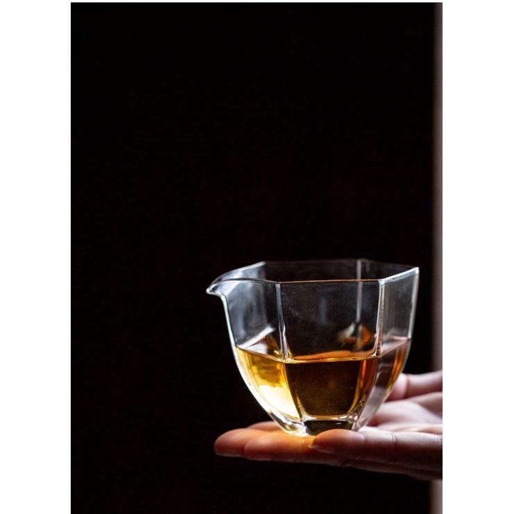 Стеклянная чаша справедливости 180 мл Маленькое чайное море в японском стиле Чайный разделитель