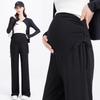 Maternity Casual Pants for Summer Thin Styles for Wear Versatile Slouching Loose and Unstretched Belly Pregnant Women's Pants Straight Wide-leg Pants