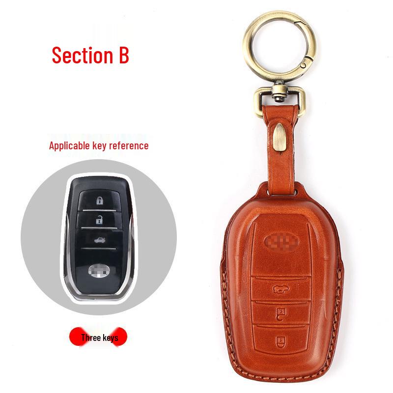 Toyota Key Case for Highlander, Corolla, Prado, RAV4, Levin, Velanda - Car Key Shell & Buckle Bag
