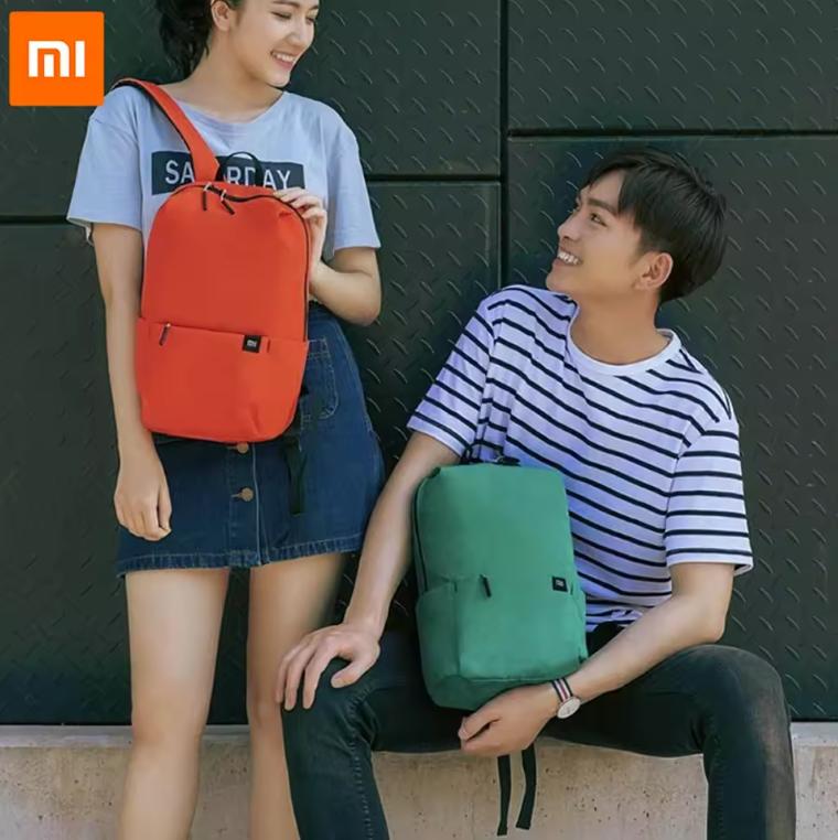 Оригинальный маленький рюкзак Xiaomi Mi Городской Повседневный Дорожный Спортивный рюкзак 10 л Водонепроницаемый рюкзак Унисекс Многоцветный Комбинированный Умный рюкзак