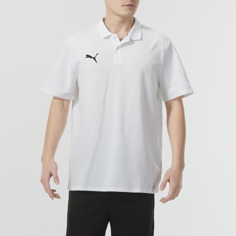 PUMA FIGC RENAISSANCE Polo Shirts Men's White Polo Collar Moderate Straight Fit 658605-04