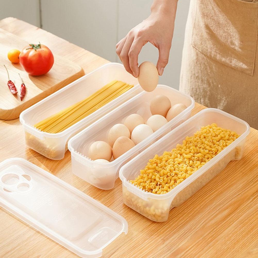 PP Cooking Box Pasta Practical Storage Box With 1.3L