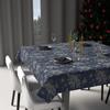Festive Printed Stain-resistant Square Tablecloth 180x180 Cm HOLLY, by Soleil d'Ocre