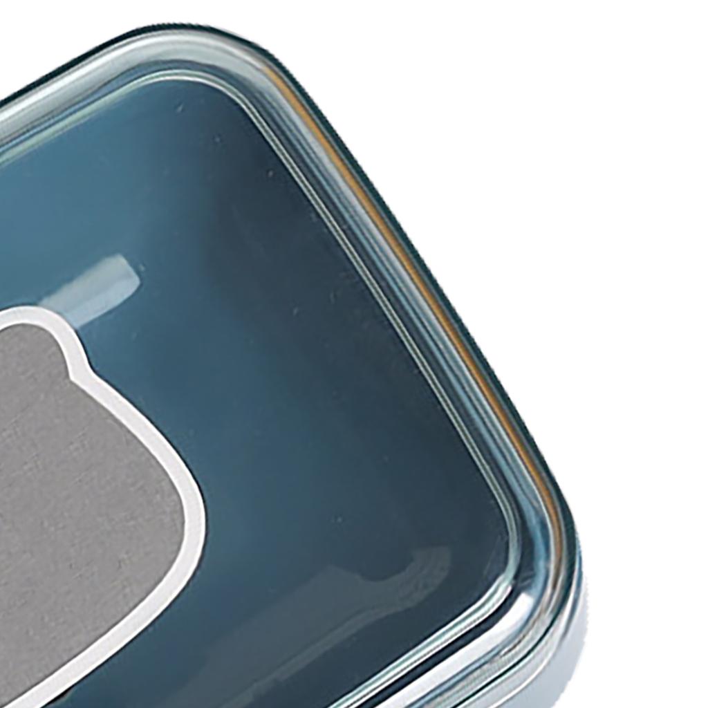 Мыльница Портативная Сливная Пластиковый Контейнер для Мыла с Крышкой для Дома Общежития Путешествий Синий