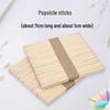 Food Grade Wooden Popsicle Sticks for Ice Cream and Ice Pops, Handmade and Disposable