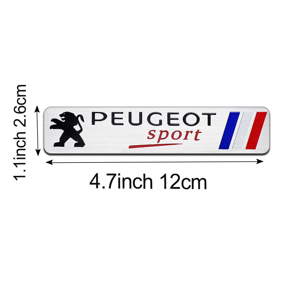 2026 Hot Car Sticker Car Styling Sticker 3D Aluminum Tail Emblem Badge Body Decal For Peugeot 2008 208 308 508 4008 408 3008 307