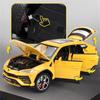 1/24 Lamborghini URUS Bison SUV литая спортивная модель автомобиля литые металлические внедорожники имитация модели автомобиля звук и свет детские игрушки подарок
