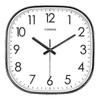 12 Inch Black Square Wall Clock Silent & Non-Ticking Modern Wall Clock Operated for Living Room Bedroom Kitchen Office Clock Wall Decoration