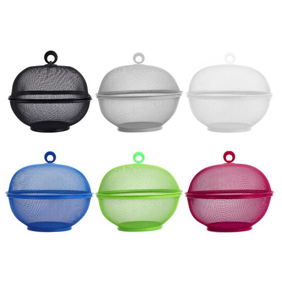 Крытый держатель для фруктов, быстрый слив, хозяйственные принадлежности, многоразовое сито для мытья фруктов, кухонная корзина, современная защита от мух, износостойкая