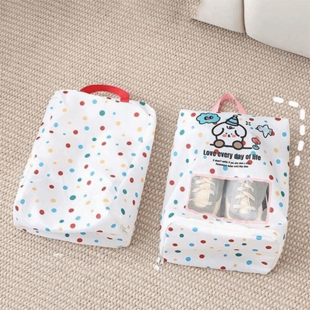 Large Capacity Visible Shoe Storage Bag Dust-proof Shoes Pouch Handheld Shoe Bag  Business Trips